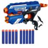 Jack Royal Storm Hot Fire Soft Bullet Gun Toy with 10 Safe Soft Foam Bullets, Fun Target Shooting Battle Fight Game for Kids Boys (Storm- Hot Fire)