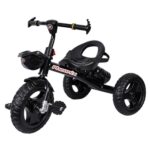 BeyBee Phoenix Safe & Secure, Durable Baby Tricycle with Seat Belt & Water Bottle| Kids (Black)
