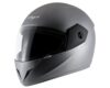 Vega Cliff Dx ISI Certified Lightweight Full Face Smooth Matt Finish Helmet for Men and Women with Clear Visor(Dull Anthracite, Size:L)