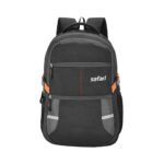 Safari Omega spacious/large laptop backpack with Raincover, college bag, travel bag for men and women, Black