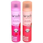 Airodo Air Freshener For Room, Magic Rose And Fruity Punch Air Freshener Combo Pack With Dual Technology, Easy Push And Spray, All In One Room Freshener For Home And Office