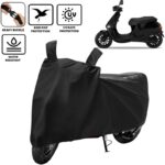 Amikan Waterproof Two Wheeler Cover for Ola(Electric, Black)