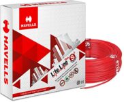 Havells Lifeline Cable WHFFDNRA1X75 0.75 sq mm Wire (Red)