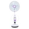 Bajaj Nuvo 400 mm Plum Purple Table Cum Pedestal Fan with BLDC Motor and Remote Control Operation, Regular