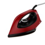GM Orca 1100W Efficient Dry Iron for Wrinkle | Variable Temperature Settings, Non-Stick Soleplate, Reliable Performance – Red