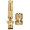 GLUN® Garden Hose Spray Metal Nozzle Garden Spray Use in Car Wash Changeable Water Pressure Pack of 1