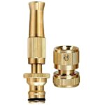 GLUN® Garden Hose Spray Metal Nozzle Garden Spray Use in Car Wash Changeable Water Pressure Pack of 1