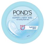 POND’S Super Light Gel, Oil-free Moisturizer, 100ml for Hydrated, Glowing Skin, with Hyaluronic Acid & Vitamin E, 24Hr Hydration, Non-Sticky, Spreads Easily & Instantly Absorbs