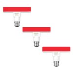 PHILIPS T-Bulb Rangoli B22 5-Watt LED Bulb (Red) – Pack of 3