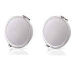 SYSKA Rdl Led Slim Downlight (Cool Day Light, Polycarbonate) (Cool Day, SSK-RDL-R-8W, 2, SSK-RDL-R-8W-6500K)