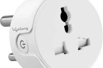 Lifelong 10A Smart Plug Suitable for Low Power Appliances such as Televisions, Electric kettle, Table fans, Set top box, Air purifiers(Compatible with Alexa and Google Assistant) Smart Plug(White)