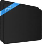 STRIFF Mousepad Mouse Mat 230X190X2mm Mouse Pad Gaming/Mouse pad for Laptop Non-Slip Rubber Base, Waterproof Surface, Premium-Textured, Compatible with Laser and Optical Mice(Black)(Pack of 2)