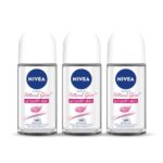 Nivea Deodorant Roll On, Whitening Smooth Skin For Women, 50ml (Pack Of 3)
