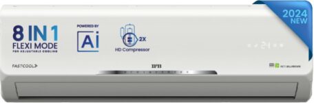 IFB AI Convertible 8-in-1 Cooling 2024 Model 1.5 Ton 3 Star Split Inverter With Heavy Duty Cooling AC  – White(CI1832D223GN1, Copper Condenser)