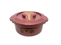 Dynore Stainless Steel Casserole/Silver Hot Pot Box with Plastic Lid/Casserole for Roti, Rice and Gravy 2500 ml