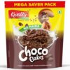 Kwality Choco Flakes 1kg | Made with Whole Wheat, No Maida Chocos | Source of Protein & Fiber | Richness of Chocolate | Healthy Food & Breakfast Cereal for Kids