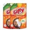 Giffy Liquid Dish Wash Gel with Turbo Boosters| 50% More Effective| Mild Fragrance Removes Odour| Easy Lather & Easy Rinse Off Formulation| Leaves No White Residue| Safe On Hands| 900ml (Pack of 2)