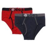 Rupa Frontline Colors Kid’s Front Open Mini Briefs 118 | Soft-Touch Cotton Stretch | Snug Fit | Breathable Fabric | Pack of 2