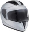 Steelbird SA-1 Aeronautics Full Face Helmet Silver, Size: L(57-58 cm)