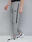 Home PUMA Solid Men Grey Track Pants