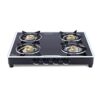 Wonderchef Platinum 4 Burner Manual Glass Cooktop | 6mm Toughened Glass Cooktop | Stainless Steel Drip tray | Anti-Skid Legs | Large Pan support | Manual Ignition | Black steel frame | 2 Year Warranty | Black