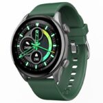 boAt Lunar Space with 40mm Dial, BT Calling, 100+ Sports Modes, HR & SpO2 Monitor Smartwatch(Pine Green Strap, Free Size)