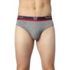 Van Heusen Men Sport Briefs – No Marks Waistband, Plush Back Elastic Waistband_70009_Lt Grey Jaspe_XL