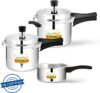 Greenchef Coral Combo 5 L, 3 L, 2 L Pressure Cooker(Aluminium)