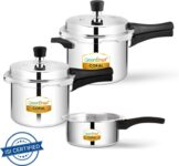 Greenchef Coral Combo 5 L, 3 L, 2 L Pressure Cooker(Aluminium)