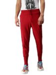 ONN Men’s Red Supreme Cotton Rich Fabric Track Pant (Size : Medium)