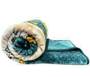 Status Contract Shital Blankets Double Bed Mink Blanket Single Ply for Extreme Winters Multicolor Circle Print Ultrasoft & Lightweight Blanket (Design 3, Double)