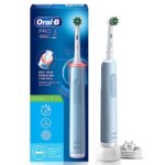 Oral B Pro 3 Electric Toothbrush for adults, 3 modes with Triple pressure control, replaceable brush head included,blue