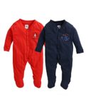 MINITATU Girl’s Full Sleeve Unisex Baby Sleepsuit Pack of 2 Regular (Peb266D-mm)