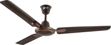 Orient Electric Ujala Air Deco BEE Star Rated 1 Star 1200 mm 3 Blade Ceiling Fan(Smoke Brown Bronze, Pack of 1)