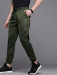 WROGN ACTIVE Printed Men Dark Green Track Pants