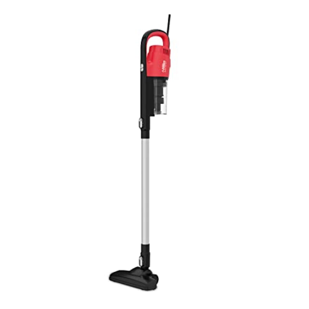 Eureka Forbes Stick Vac NXT 600 watts Upright & Handheld Vacuum Cleaner,bagless with cyclonic Technology (Red & Black)