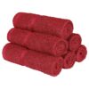 BEDSPUN Pure Cotton Terry Small Towel for Face Face Towels Set of 6, Face Towel for Gym |350 GSM, Merlot Magic