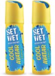 SET WET Cool Avatar Body Perfume Deodorant Spray  –  For Men(300 ml, Pack of 2)
