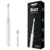 beatXP Buzz Electric Toothbrush for Adults with 2 Brush Heads & 3 Cleaning Modes|Rechargeable Electric Toothbrush with 2 Minute Timer & Quadpacer|19000 Strokes/min with Long Battery Life (White)
