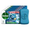 Dettol Icy Cool Bathing Soap Bar With 2x Menthol (750gm), 150gm – Pack of 5