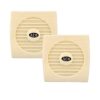 ACO® Ventilating Exhaust Fan 10AP for Home, Bathroom and Kitchen | 100mm | 100% Copper Motor (Ivory) : Pack of 2