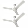 Havells 1200mm Enticer Art Energy Saving Ceiling Fan (Pearl White Chrome, Pack of 2)