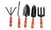 Visko Tools 601 5 Piece Garden Tool Kit (Orange & Black)