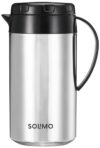 Amazon Brand – Solimo Stainless Steel Polo Flask | Thermos Hot Cold Flask | Beverage Dispenser | 100% Food Grade | Easy to Clean | for Office, School, Travelling (950ml)