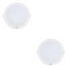 Wipro 12 Watt Iris Neo Nextgen, 4000K Recessed Slim LED Downlighter (White, Pack of 2)