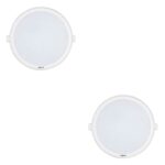 Wipro 12 Watt Iris Neo Nextgen, 4000K Recessed Slim LED Downlighter (White, Pack of 2)