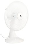 Havells Sameera 400mm Table Fan | Jerk free oscillation, 120 ribs guard, 3 Speed Settings, 1360 RPM Powerful Motor | Aerodynamically designed & balanced PP blades, 2 Year Warranty | (Pack of 1, White)