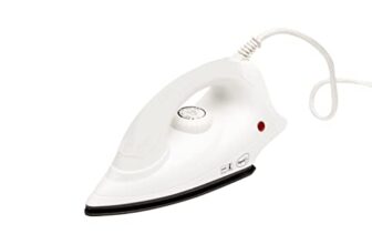Pigeon by Stovekraft Ivory Dry Iron for Clothes | 1000 Watt | Instant Heat | Nonstick Base Plate | 360 Degree Easy Swivel Cord | Travel Iron | Press Iron | 1 Year Warranty