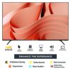 Power Guard 191 cm (75 inches) Frameless 4k Ultra HD Smart LED TV PG75F4k (Black)