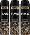 AXE Dark_Temptation Deodorant Spray  –  For Men(645 ml, Pack of 3)